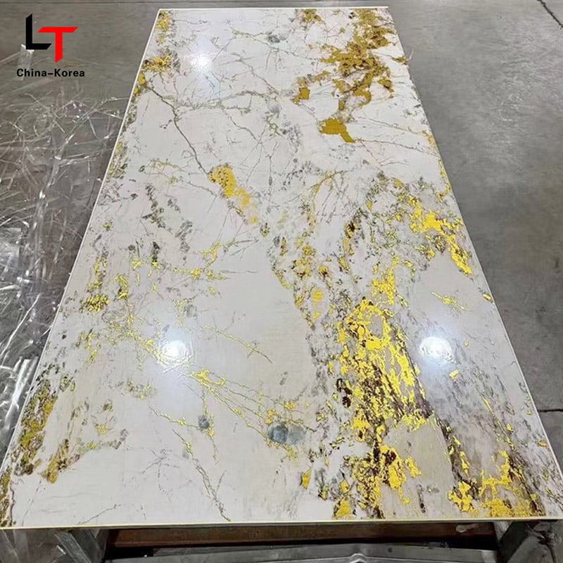 Placă UV PVC rezistentă la apă 1220×2440mm 3mm pentru decorarea panoului de perete interior cu finisaj lucios pentru decorarea designului casei, biroului