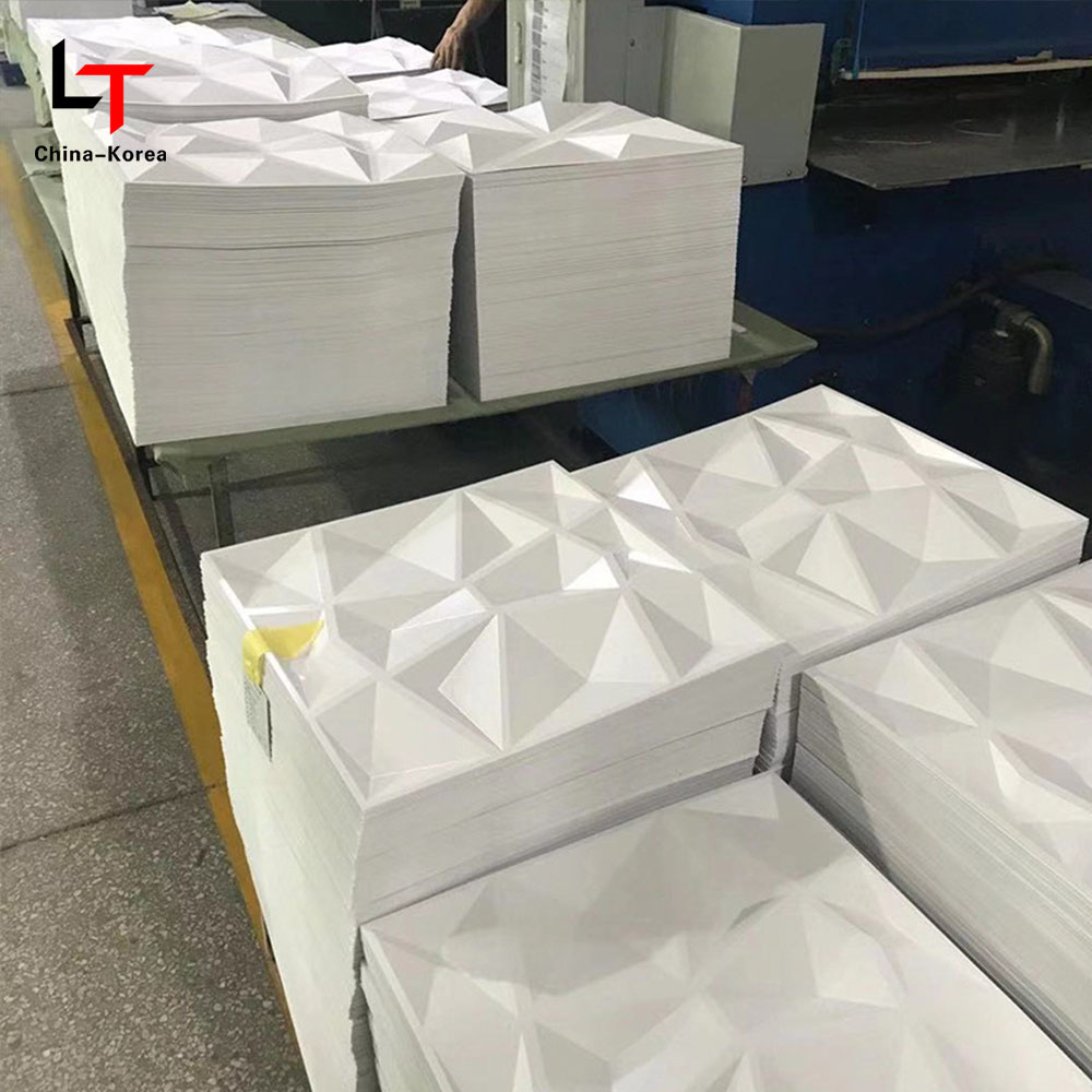 Panou de perete din PVC 3D modern/autocolant interior impermeabil în formă de diamant negru mat pentru sufragerie Decorarea peretelui dormitorului rezistent la apă