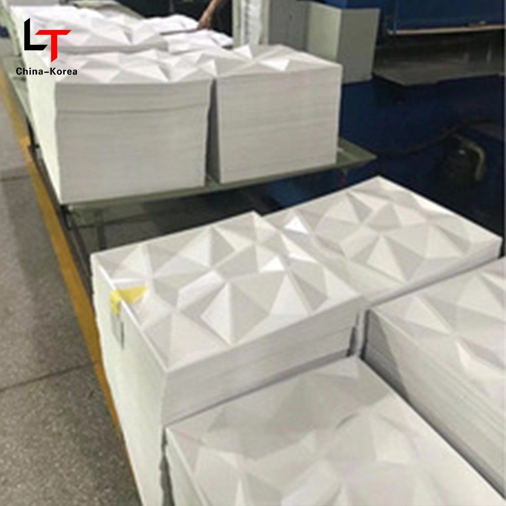 Panou de perete din PVC 3D modern/autocolant interior impermeabil în formă de diamant negru mat pentru sufragerie Decorarea peretelui dormitorului rezistent la apă