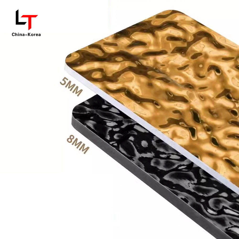 1220×2440mm PVC ecologic furnir din lemn Granulație Panouri decorative de perete pentru placarea pereților de interior Impermeabil Rezistent la zgârieturi Ușor de instalat