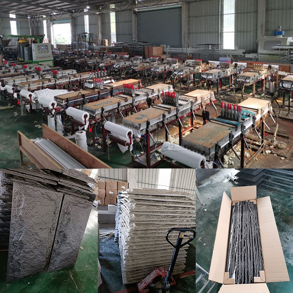 60 * 30 cm furnir decorativ foaie decor faux poliuretan panou de perete din piatra pu piatra artificiala pentru casa