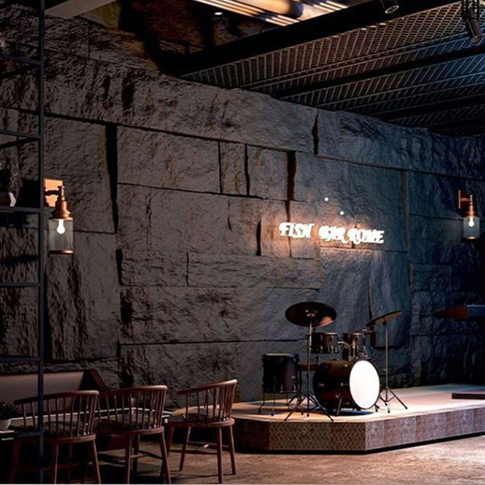 60 * 30 cm furnir decorativ foaie decor faux poliuretan panou de perete din piatra pu piatra artificiala pentru casa