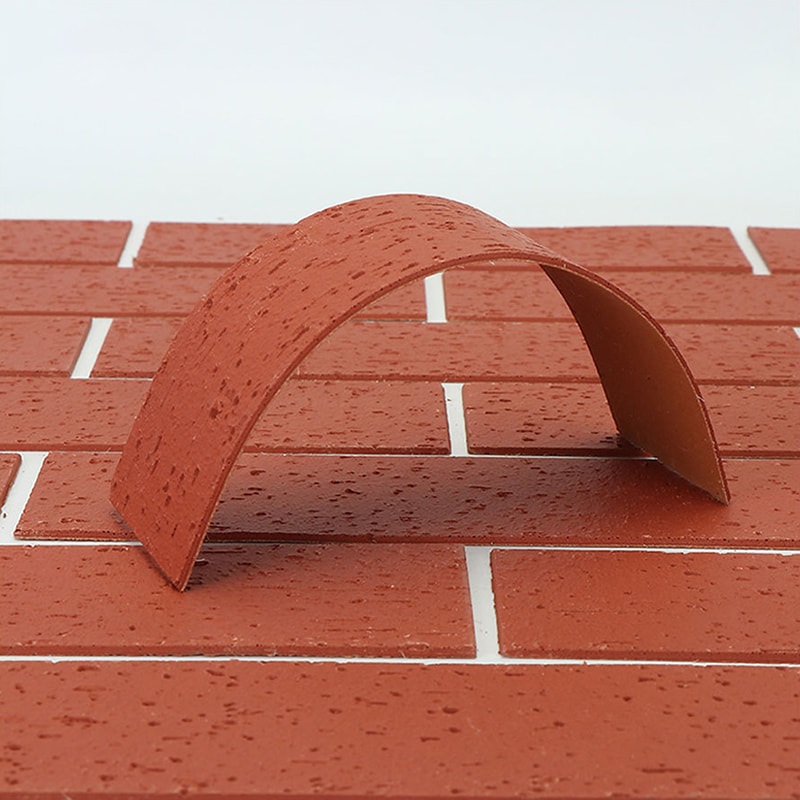 Design modern Panouri de perete ușoare ignifuge Material nou Placi de piatră moale Placi flexibile MCM Acoperire liniară de pereți din piatră