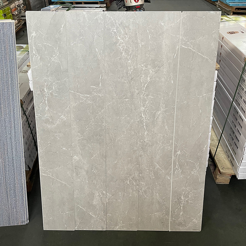 Marmură albă și neagră Granulație din lemn Miez rigid Blocare cu clic Blocare din scândură de vinil Pardoseală din PVC interior Click Piso Pardoseală SPC